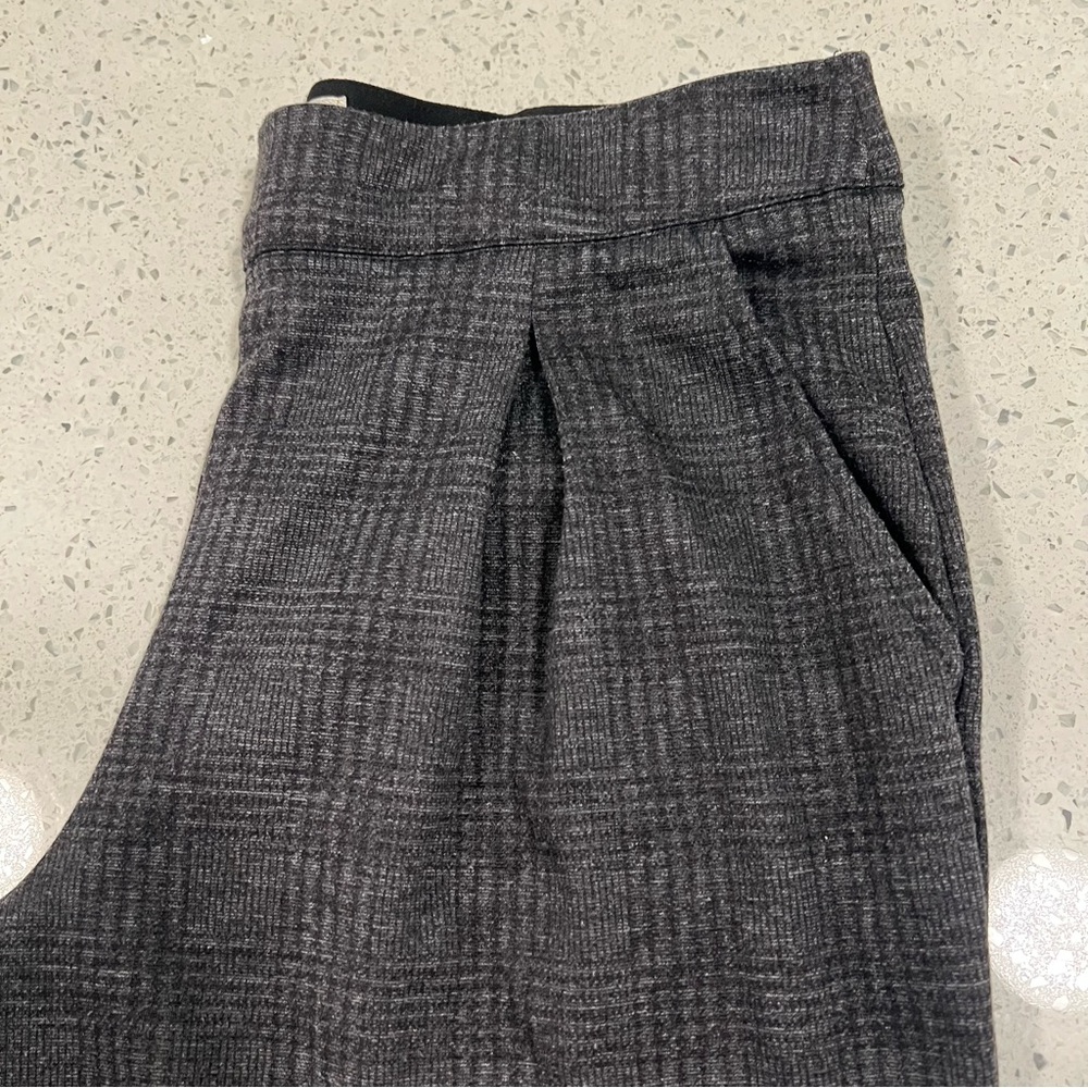 Women's Black Plaid Pants - Picture 3 of 7
